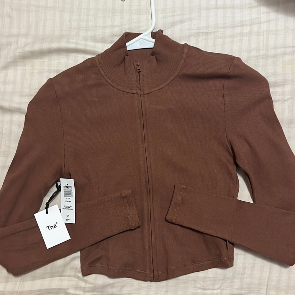 TNA Copley cropped zip up